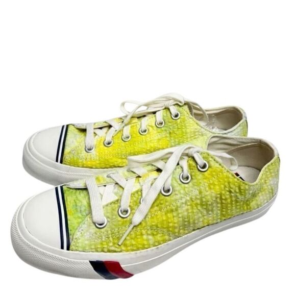 Pro‎ Keds Sneakers Mens Size 9US Green Yellow Lace Up Low Top Shoes - Picture 1 of 10
